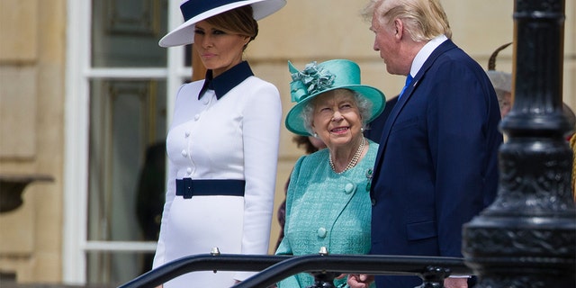 Trump and QUEEN ELIZABETH
