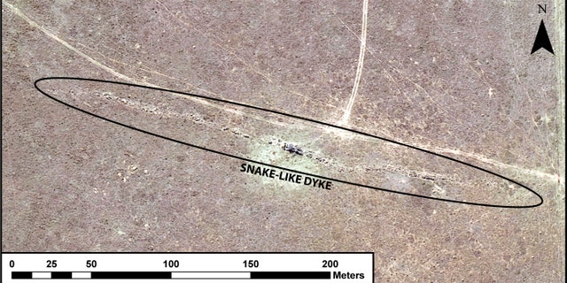 This image of the "Granophyre Dike" was generated by Dr. Martin Clark using imagery from the National Geospatial Information (NGI) and the Department of Rural Land Development and Land Reform (DRDLR) of South Africa