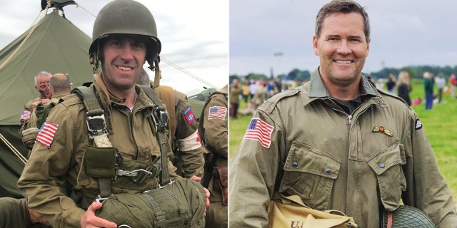 Colorado Democratic Rep. Jason Crow and Florida Republican Rep. Michael Waltz joined together for a bipartisan parachute jump in Normandy on Sunday to commemorate the 75th anniversary of D-Day. (Twitter).