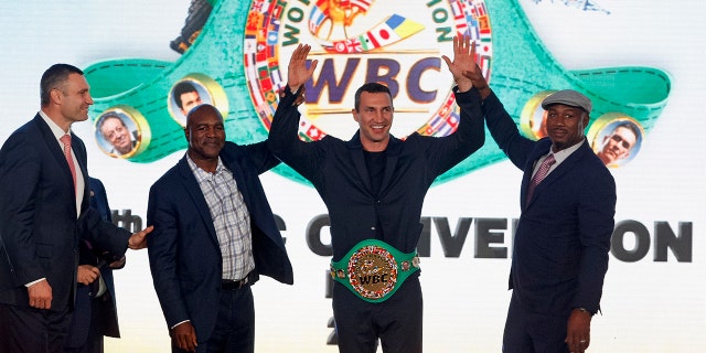 Former heavyweight boxing champion Wladimir Klitschko said he needed to be rescued from his yacht that caught fire. (Photo by STR/NurPhoto via Getty Images)