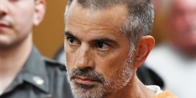 Fotis Dulos is arraigned on charges of tampering with or fabricating physical evidence and first-degree hindering prosecution at Norwalk Superior Court in Norwalk, Conn. Monday, June 3, 2019. Fotis Dulos, and his girlfriend, Michelle C. Troconis, were arrested at an Avon hotel late Saturday night and held on a $500,000 bond for charges of tampering with or fabricating physical evidence and first-degree hindering prosecution. Fotis Dulos is the estranged husband of Jennifer Dulos, the 50-year-old mother of five who has been missing since May 24. (Tyler Sizemore/Hearst Connecticut Media via AP, Pool)
