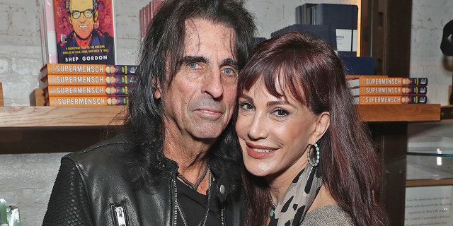 Alice Cooper and wife Sheryl Goddard celebrate the release of Gordons Memoir, "They Call Me Supermensch" on Sept. 27, 2016 at Shinola Tribeca in New York City. Cooper and Goddard have been married since 1976.
