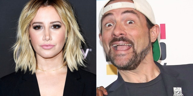 Former Disney star Ashley Tisdale accused of Kevin Smith of hitting her car. The "Clerks" director fired back, but they've since mended fences.