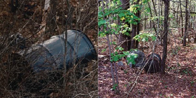 The first barrel (left) was discovered in November 1985. The second barrel (right) was found nearly 15 years later in May 2000.