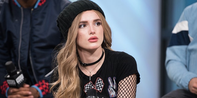 Bella Thorne speaks at Build Studio on April 18, 2017 in New York City. (Photo by Dave Kotinsky/Getty Images)