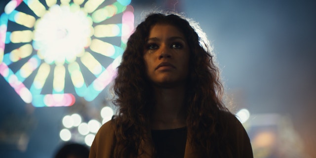 Zendaya as her character Rue in the HBO series.