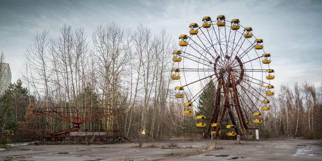 Abandoned Ferris wheel in Chernobyl