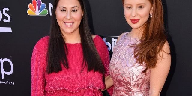 Claudia Oshry (L) and Jackie Oshry attend the 2019 Billboard Music Awards at MGM Grand Garden Arena on May 1, 2019 in Las Vegas, Nevada.