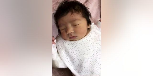 Speaking at the time of Vienna's birth, the mom said she knew her daughter would be born with a full head of hair before the delivery.