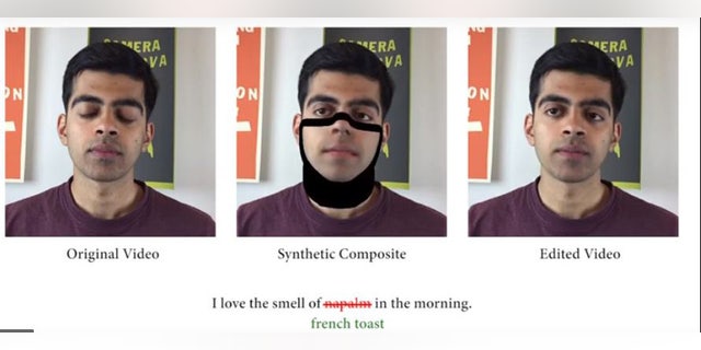 Researchers tested software that uses 3D models of a person's face to build new footage.