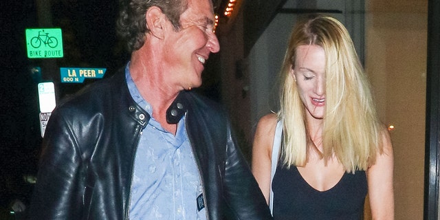 Dennis Quaid and Laura Savoie on May 14, 2019, in Los Angeles, Calif.