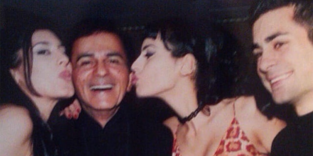Casey Kasem with his three adult children.