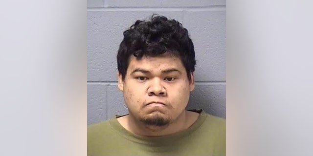 Ederaldo Frantz, 24, is accused of stabbing his caretaker more than 30 times while wearing a "demonic mask" and playing the theme song for the horror film "Halloween."