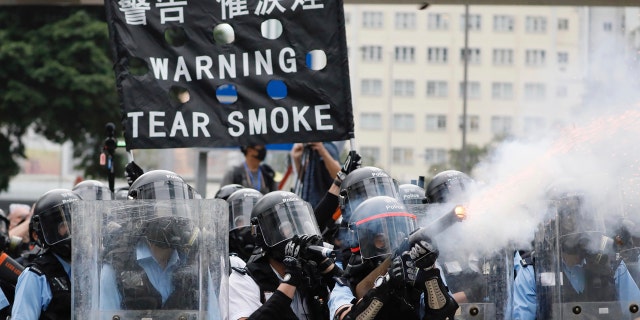 Hong Kong police have resorted to harsher-than-usual tactics to suppress protesters this week in the city's most violent turmoil in decades.