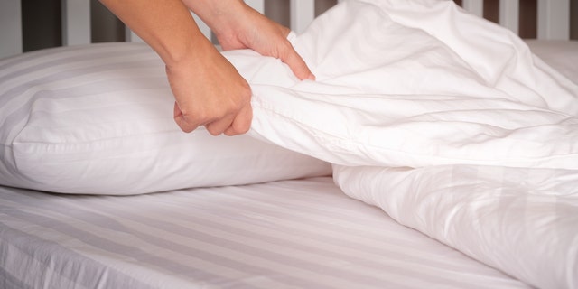 An Australian woman who works for luxury bedding and homewares store filmed a video for Facebook showing how to properly fold a fitted sheet into a nice, neat square.