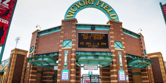 One child was hit by a foul ball along the first goal side on Saturday.