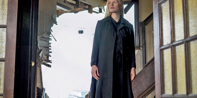 This image released by Twentieth Century Fox shows Jessica Chastain in a scene from "Dark Phoenix."