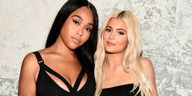 Ex-BFFs Jordyn Woods and Kylie Jenner attend an event together in happier times.