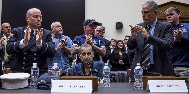 Former NYPD cop Luis "Lou" Alvarez testified before Congress June 11 with former "Daily Show" host Jon Stewart. They were there to urge lawmakers to fund the 9/11 Victim's Compensation Fund.