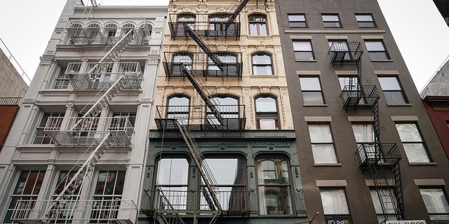 A view of 29 Howard Street (at center), where Paul Manafort reportedly purchased a condo unit in 2012, in the SoHo neighborhood of Manhattan