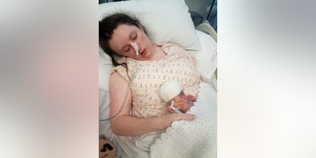 Winnett was placed in a 10-day coma following her surgery and finally met her daughter 12 days after giving birth.