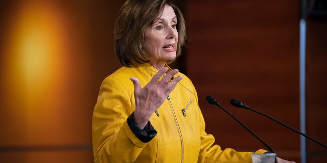 Speaker of the House Nancy Pelosi, D-Calif., reflects on President Donald Trump's statement that he would accept assistance from a foreign power, saying it's so against any sense of decency. (AP Photo/J. Scott Applewhite)