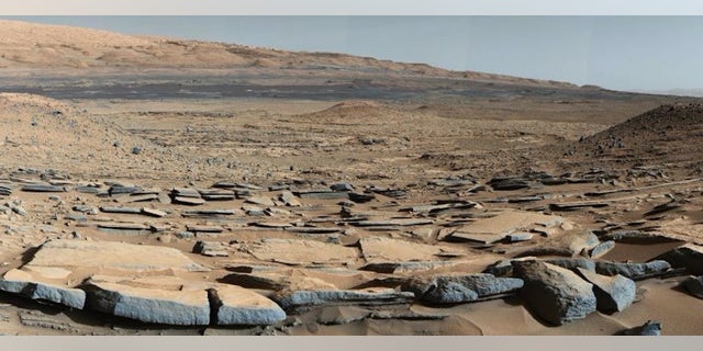 A view from the "Kimberley" formation on Mars taken by NASA's Curiosity rover.
