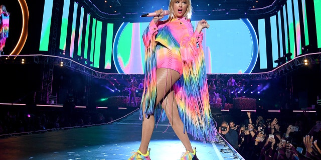 Taylor Swift rocked out in a rainbow outfit at the iHeartRadio Wango Tango festival. Swift spoke out in support of the Equality Act an gay rights during her set.