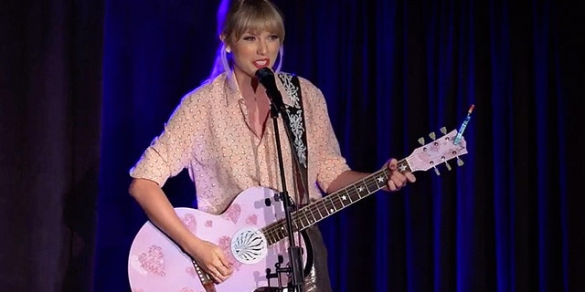 Taylor Swift takes the stage at the Stonewall Inn in New York City
