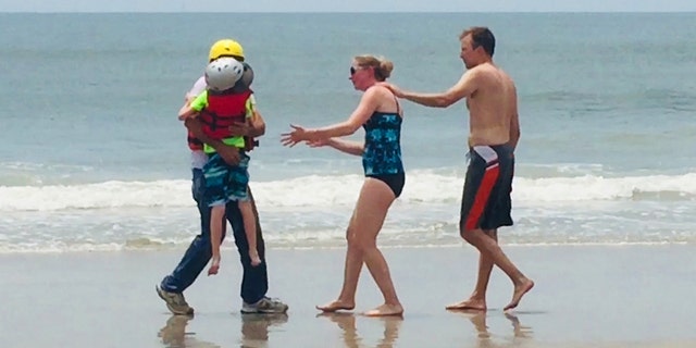 Declan O’Connor, 8, was vacationing with his family in <a data-cke-saved-href="https://www.foxnews.com/category/us/us-regions/southeast/north-carolina" href="https://www.foxnews.com/category/us/us-regions/southeast/north-carolina" target="_blank">North Carolina</a> on June 3 when a strong gust of wind pushed the float he was on into deep waters within seconds.