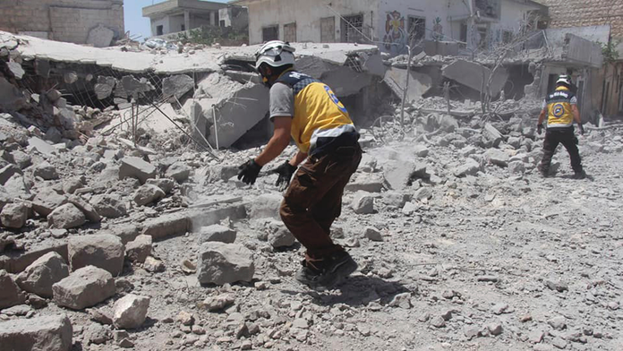 Flipboard: Syrian air strikes kill civilians in besieged Idlib