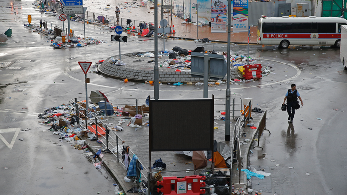 The Latest: Chinese media calls Hong Kong protests a 'riot'