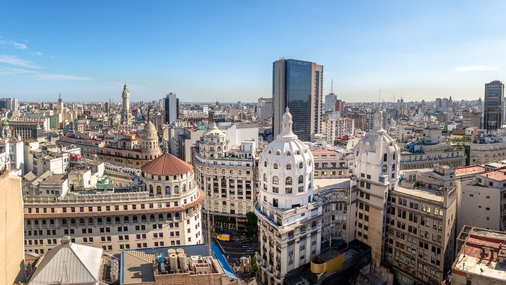 A panoramic view of the Argentina Capitol, Buenos Aires. A large blackout occured across all of Argentina and Uruguay on Sunday morning, leaving millions without power.&nbsp;
