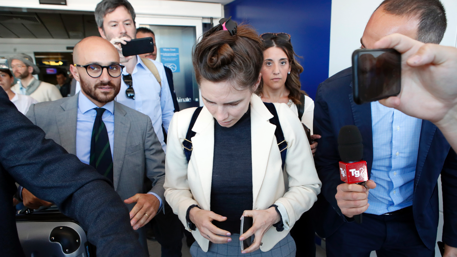 Acquitted of murder, Amanda Knox returns to Italy to talk wrongful convictions Acquitted of murder, Amanda Knox returns to Italy to talk wrongful convictions