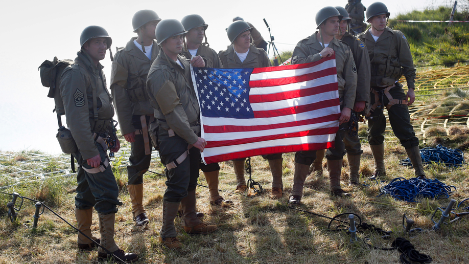 The Latest Us Army Rangers Recreate D Day Cliff Assault Fox News