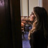 Former White House communications director Hope Hicks arrives for a closed-door interview with the House Judiciary Committee in Washington, June 19, 2019. 