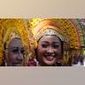 Women in traditional costume wait to perform during the Arts Festival in Bali, Indonesia, June 15, 2019. 