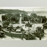 LST (Landing Ship, Tank) - While the famous “Higgins boats” were able to get the men ashore, it was the LSTs that ensured that tanks, vehicles and cargo would also get to shore without docks or piers. The bow of these LST vessels even had a large door that was used for the unloading of vehicles, while the flat keel allowed the ship to be beached yet stay upright. In addition to delivering men and material, 38 LSTs were converted to serve as small hospital ships, while other LSTs were modified with extra cranes to deliver ammunition to the beaches in the days and weeks after the D-Day landings. This image shows LSTs preparing for the invasion of Normandy. (WWII Signal Corps Photograph Collection).