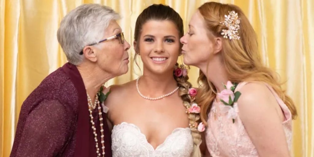 grandmother flower girl wedding