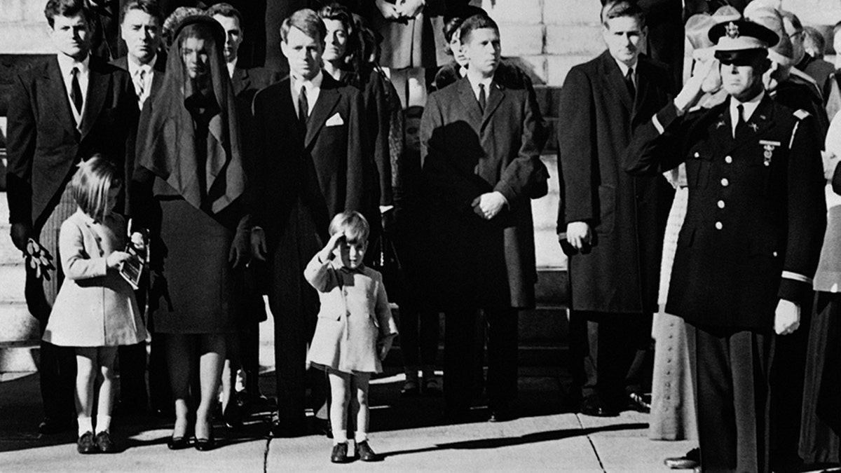 JFK funeral Kennedy family