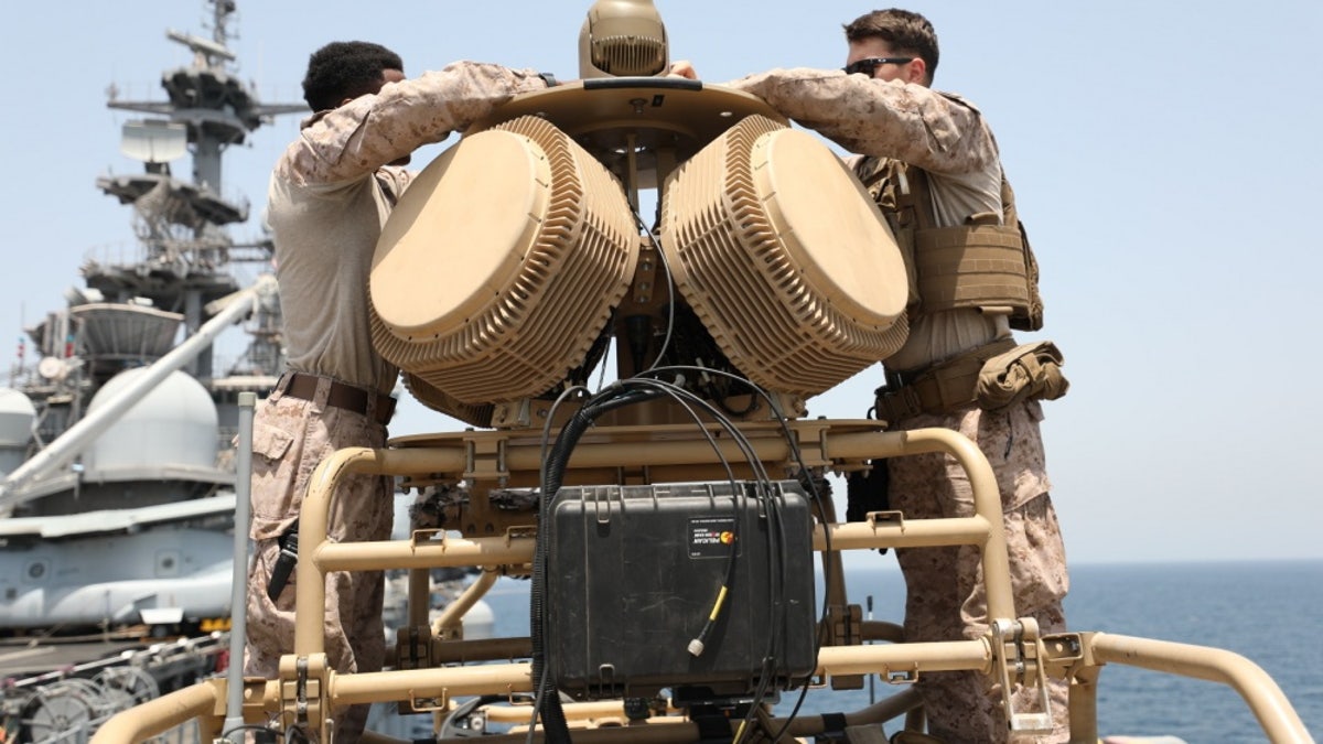 The?light marine air defense integrated system aboard the USS Kearsarge this past January.