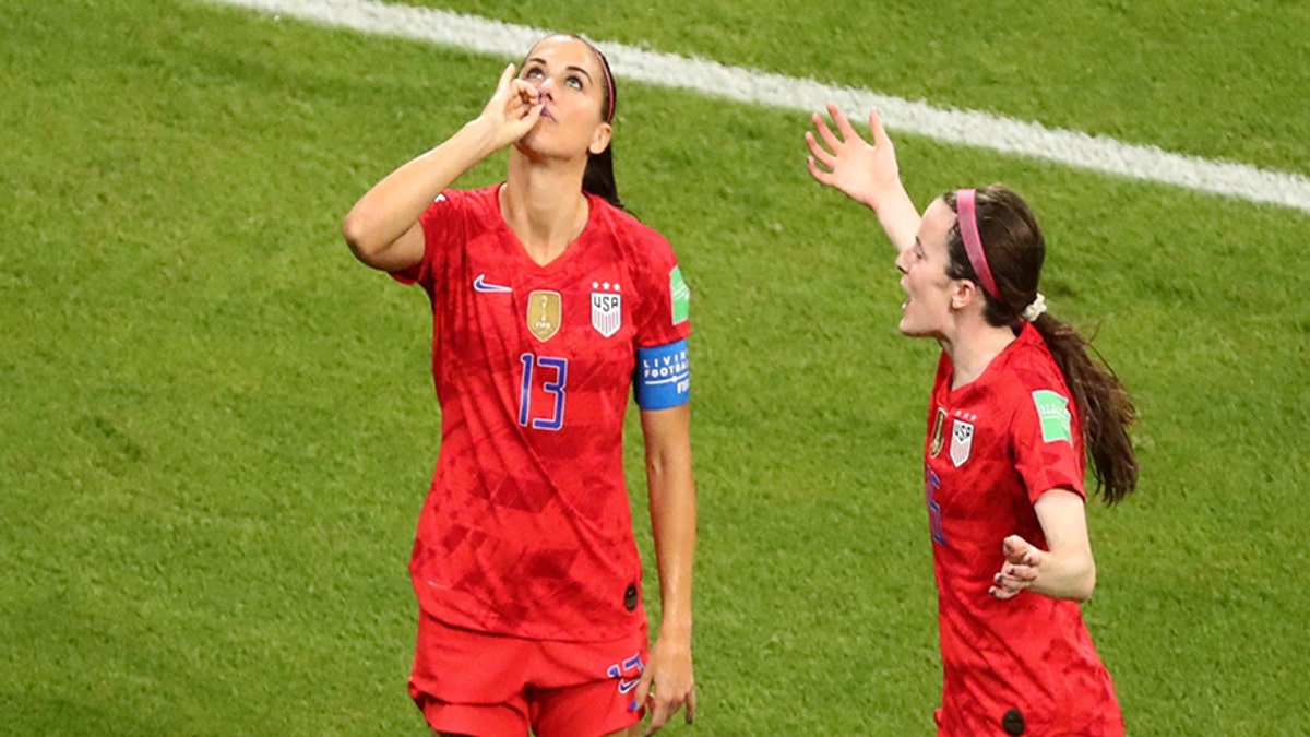 Alex Morgan's 'tea sip' at the height of the Women's World Cup drew a ton of backlash and vitriol. (REUTERS/Lucy Nicholson)