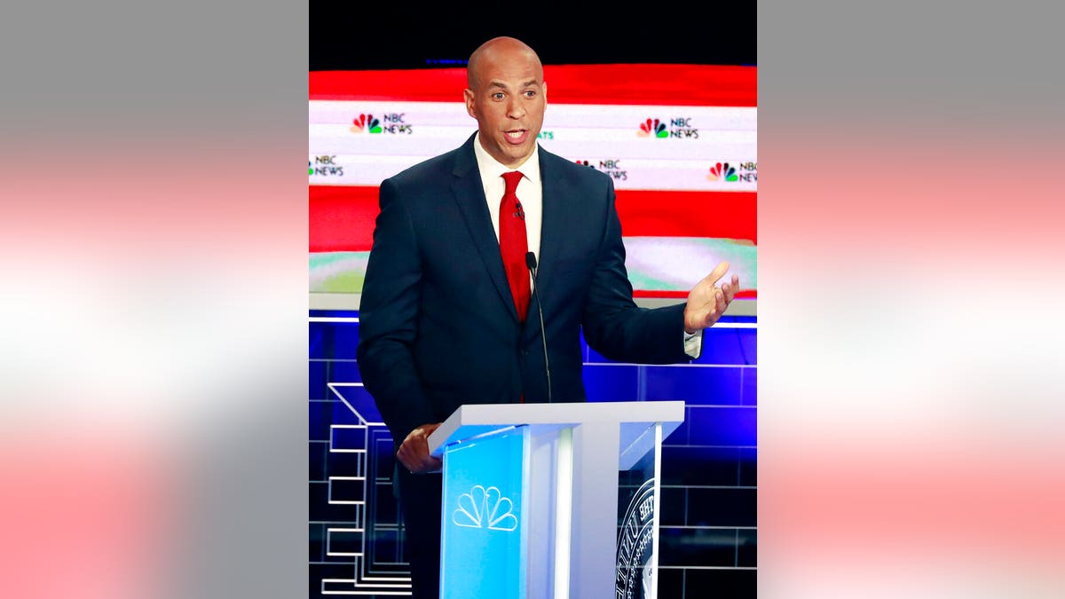 Democratic presidential candidate Sen. Cory Booker, D-N.J. (AP Photo/Wilfredo Lee)