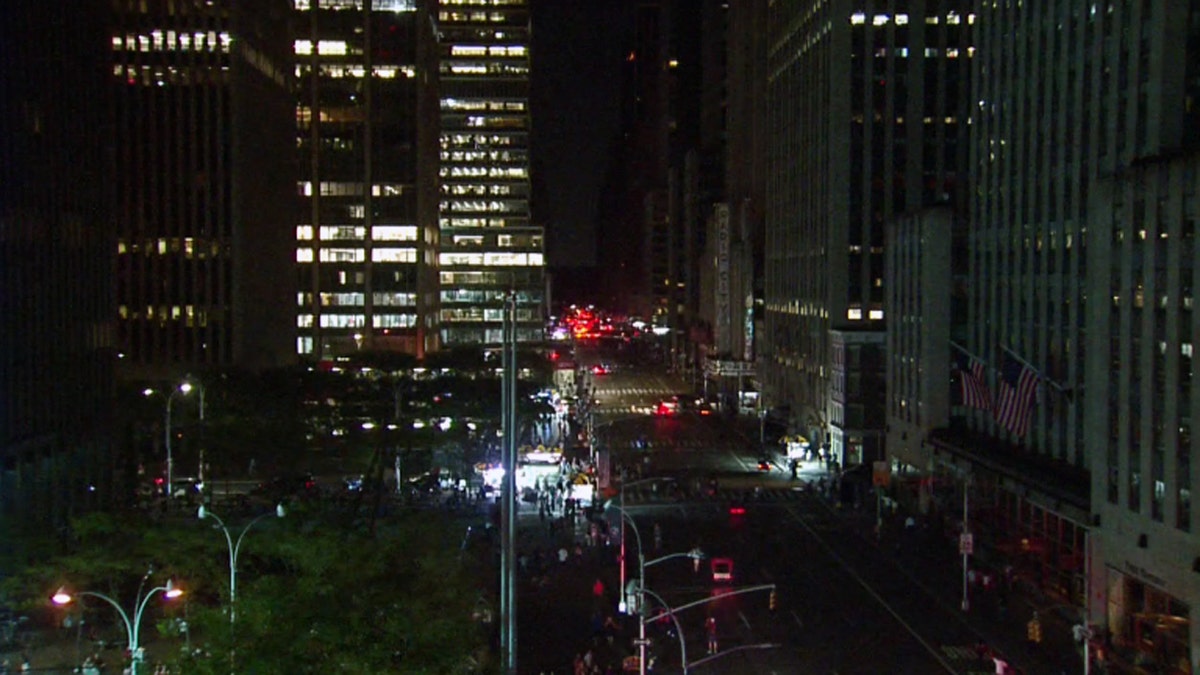 Looking north on 6th Avenue at approximately 9:50 p.m.