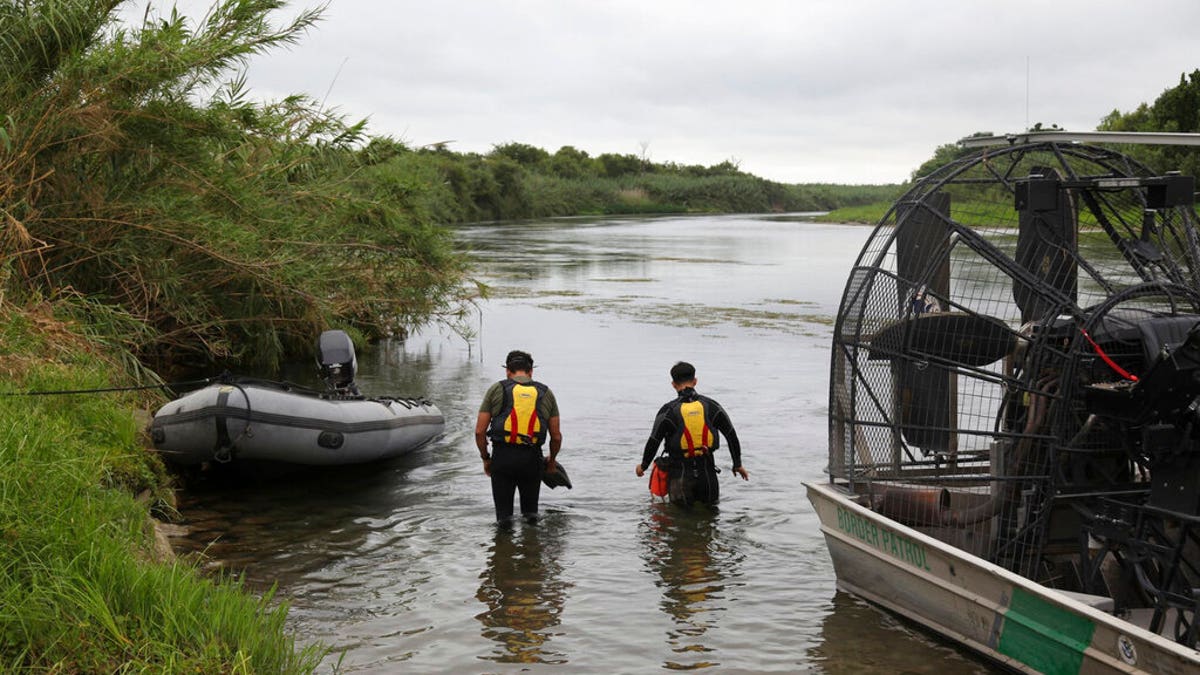 Border Patrol agents were searching this week for a 2-year-old girl whose mother said she disappeared while crossing the Rio Grande River with her on Monday.