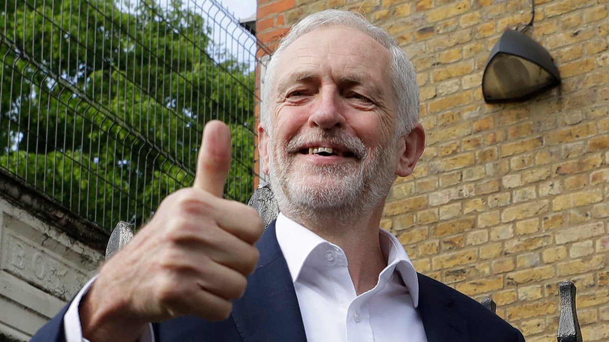 Jeremy Corbyn, leader of Britain's opposition Labour Party, said that Britain’s next prime minister should hold a referendum on whether to leave the European Union or remain in the bloc. (AP Photo/Kirsty Wigglesworth, File)