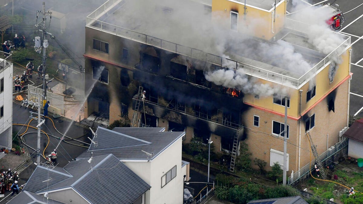 33 killed in fire at Japanese anime studio after man screaming 'you die!'  set building alight | Fox News