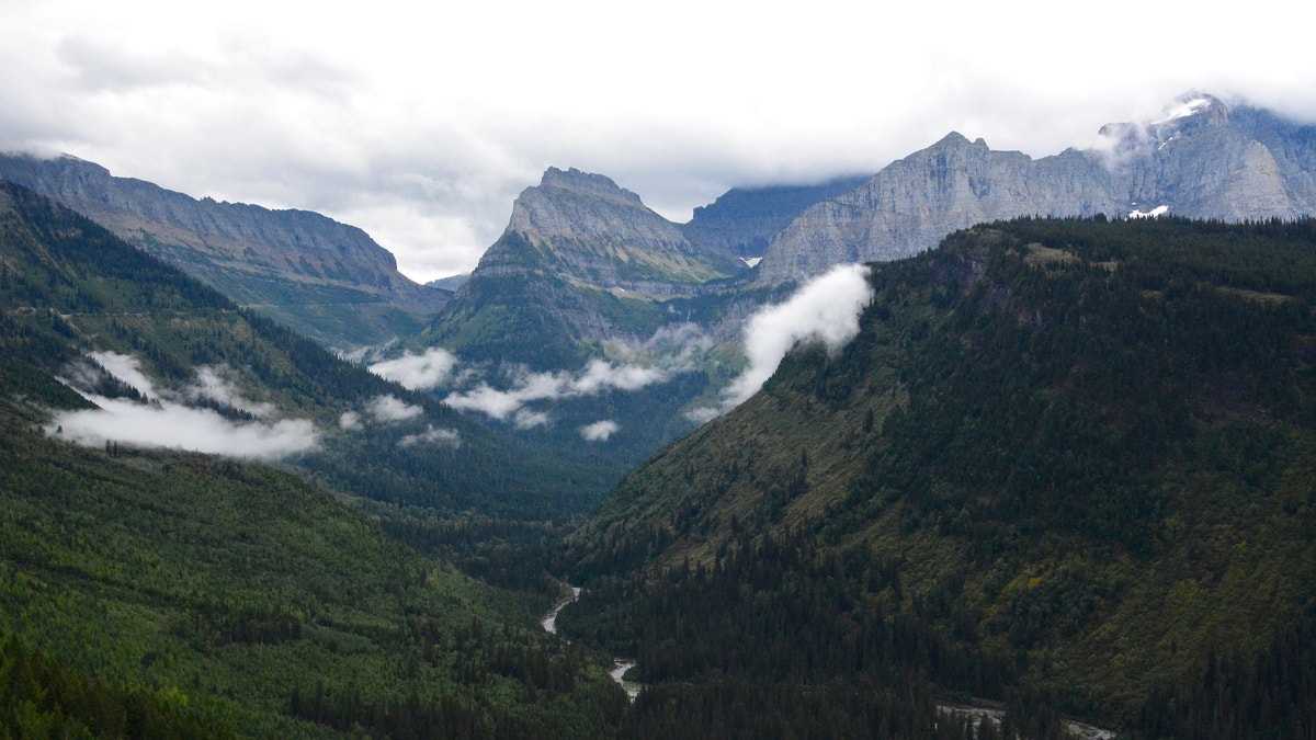 This file photo shows the view from Going-to-the-Sun Road in Glacier National Park, Mont.