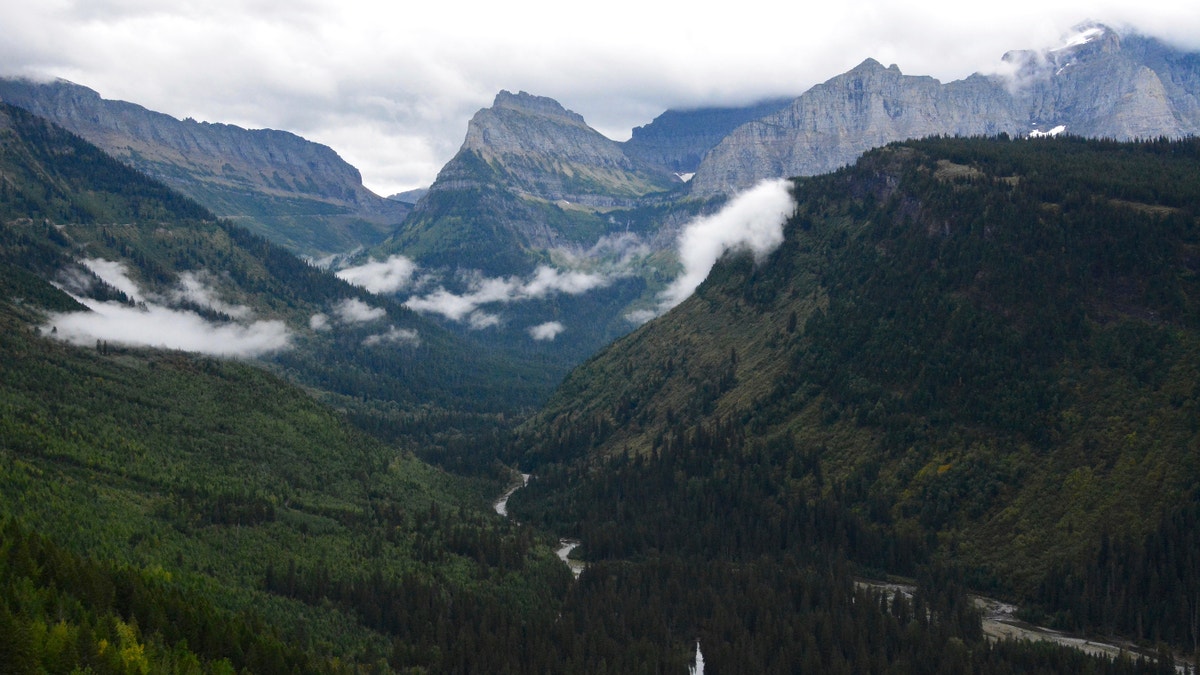 This file photo shows the view from Going-to-the-Sun Road in Glacier National Park, Mont.