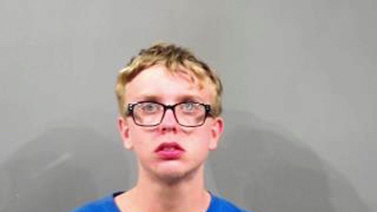 Twenty-year-old Jeremy Vos, who was charged Wednesday with bank robbery. (Sedgwick County Sheriff's Office via AP)